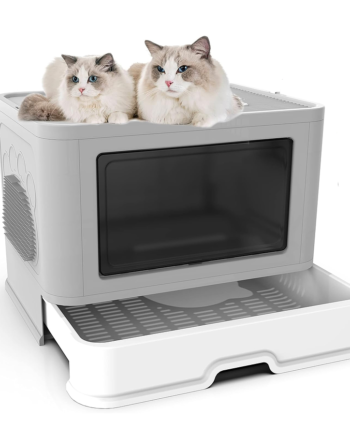 Arenero Cerrado Gatos Cupula Baño Sanitario Xl Base Movil