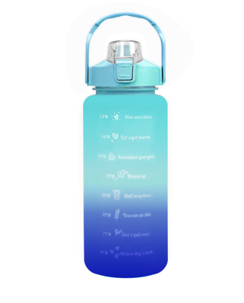 Botella De Agua Motivacional De 2 Litros Deportiva
