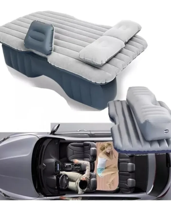 Colchon Inflable Con Compresor 12v Y 2 Almohadas Para Auto
