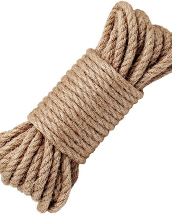Cuerda Cañamo Yute 10 Mts 8 Mm Soga Decoración Artesanías