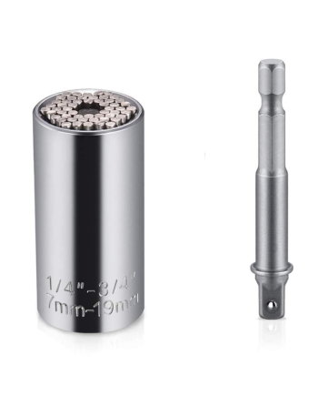 Llave Dado Universal Medir Herramienta Taladro 7mm-19mm