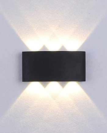 Luz Led Foco Aplique Pared 6 Leds Exterior