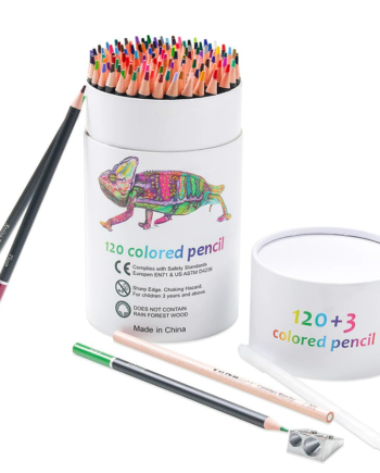 Set 120 Lapices Color Profesional Dibujo Caja Cilindrico