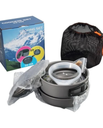 Set Ollas Outdoor Camping Cocinilla Utensilios Ds-308